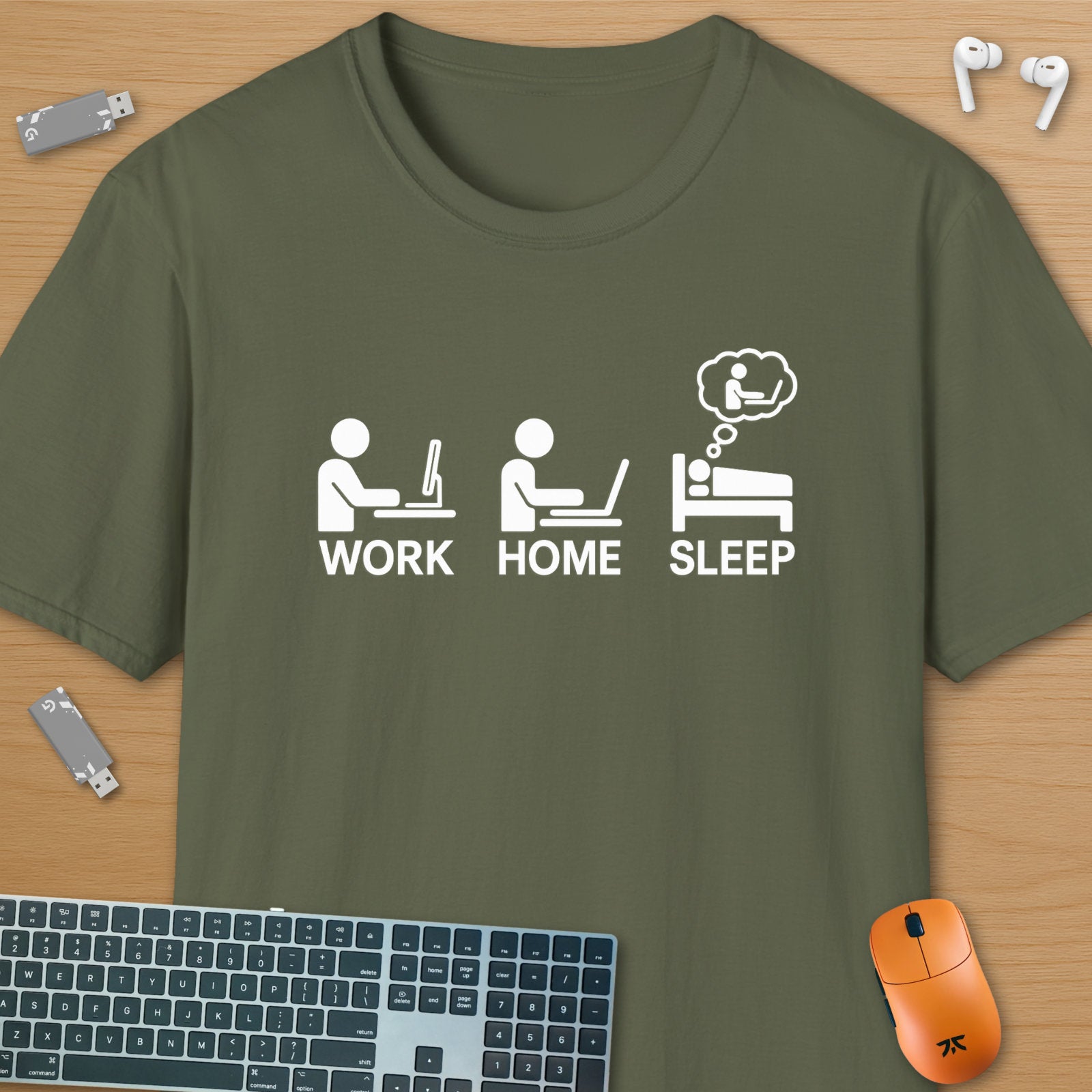Work, home, sleep