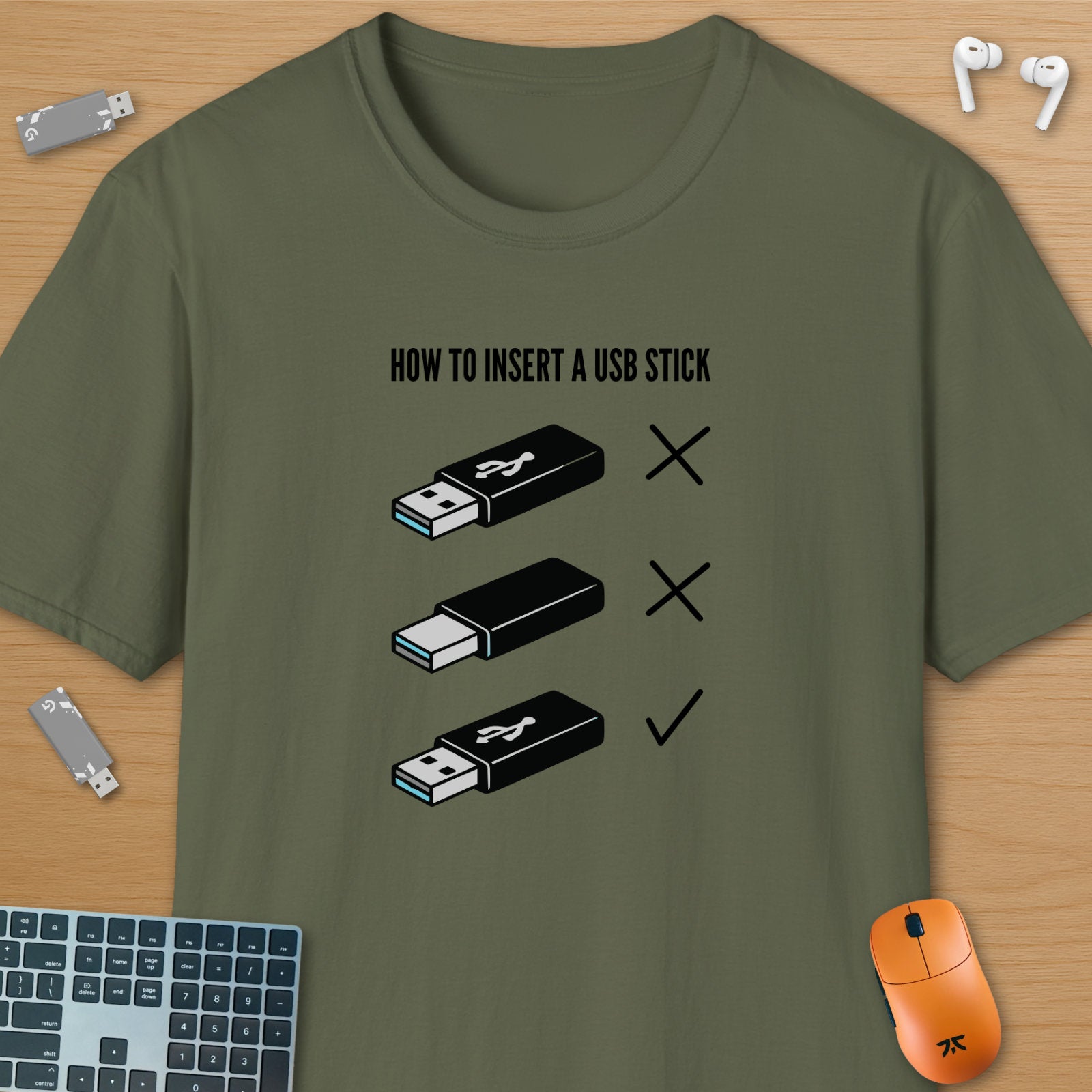 How to insert a USB stick