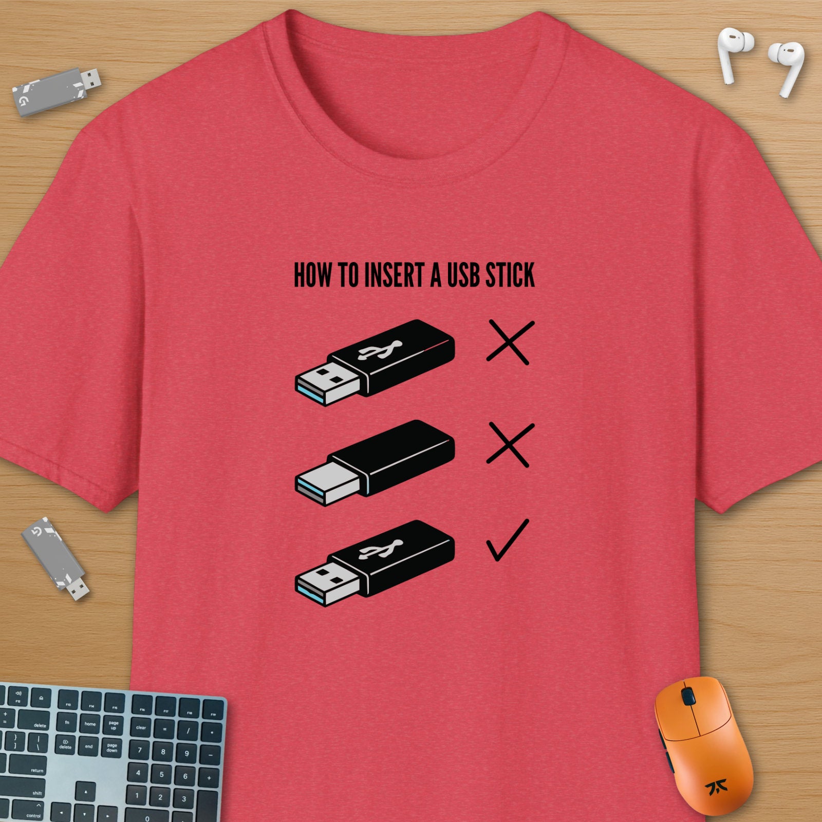 How to insert a USB stick