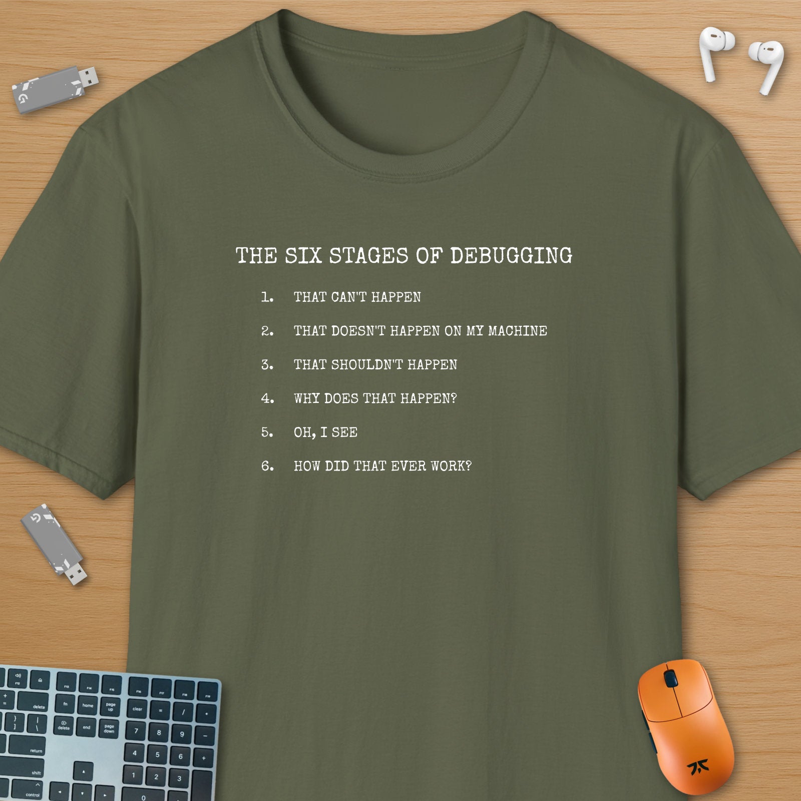 The six stages of debugging