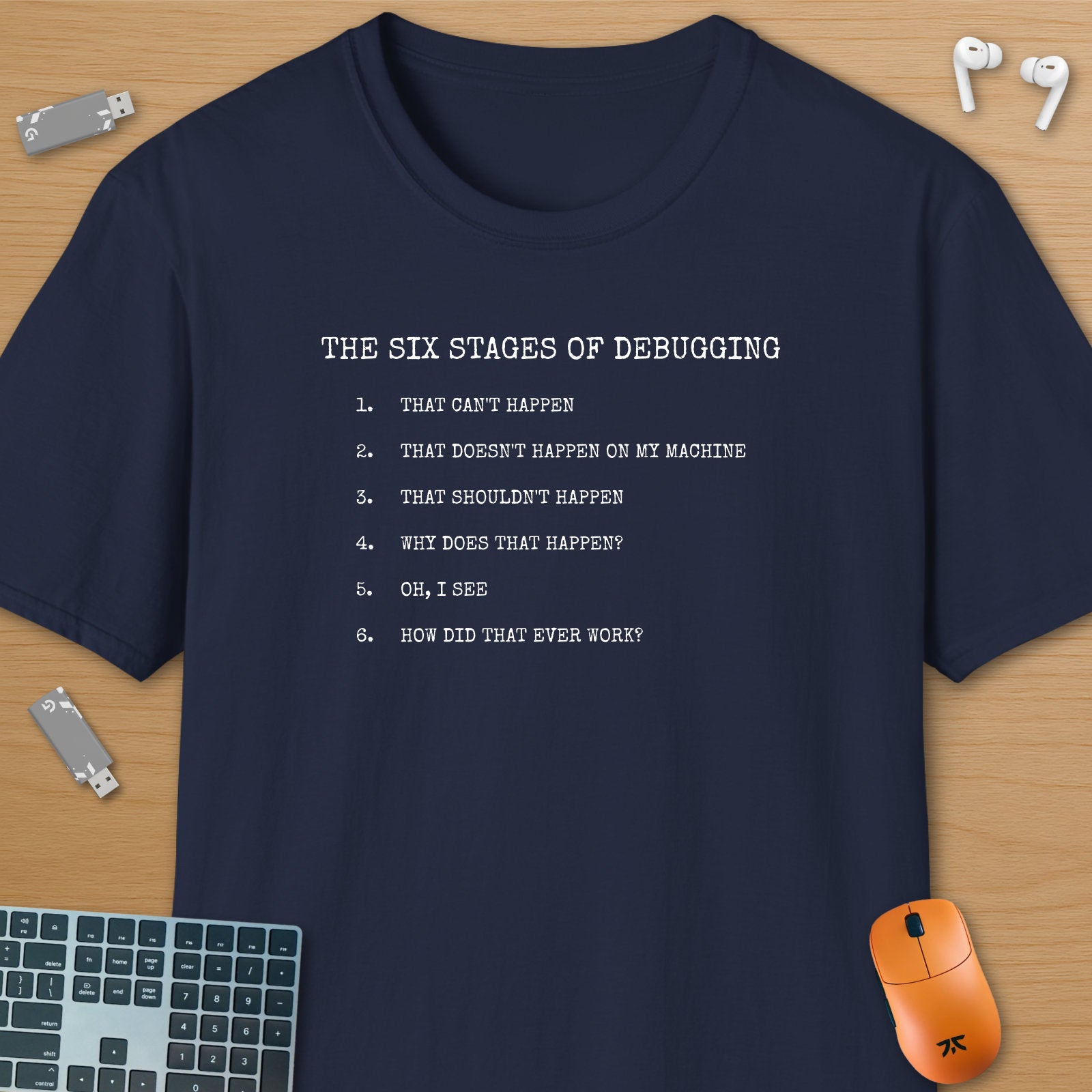 The six stages of debugging