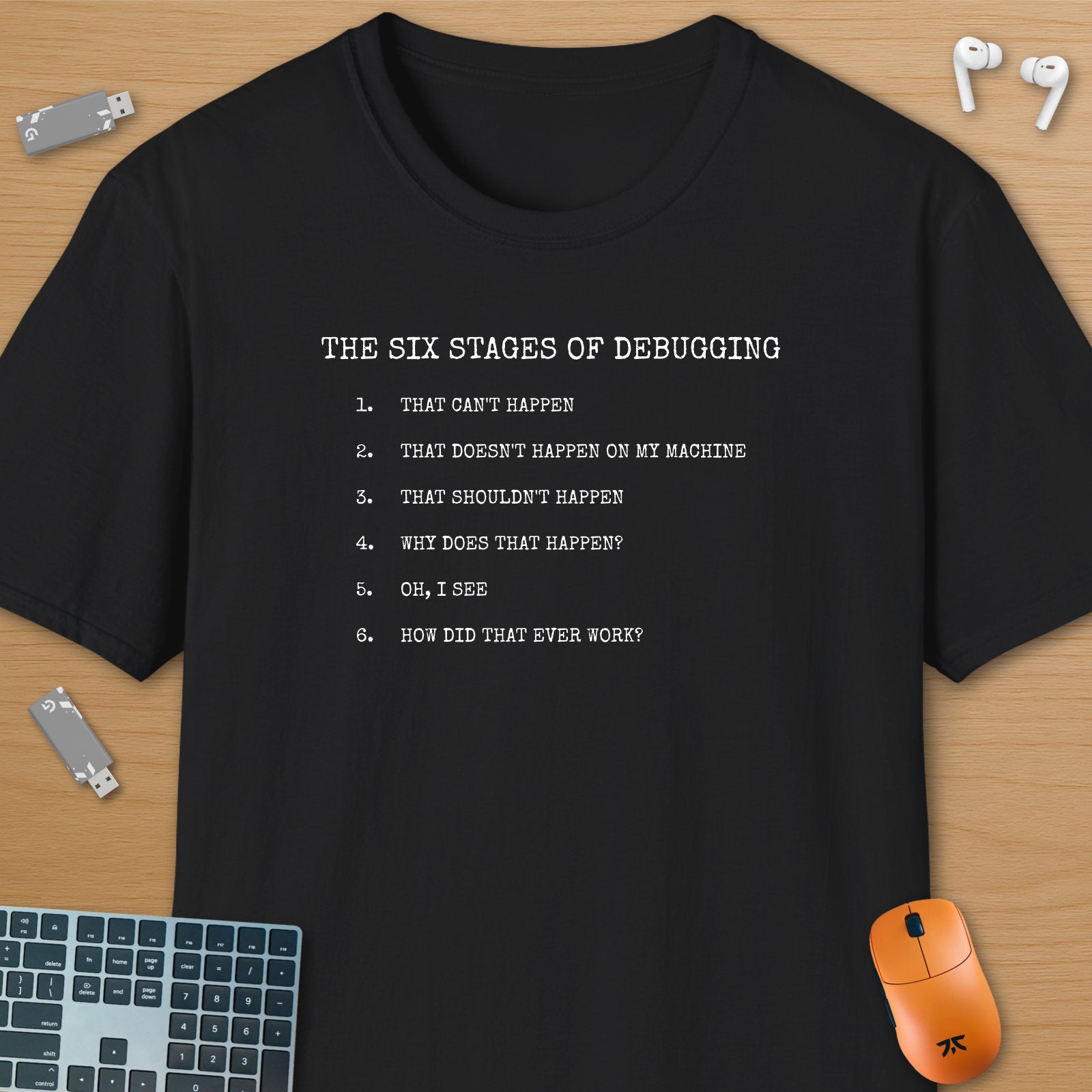 The six stages of debugging