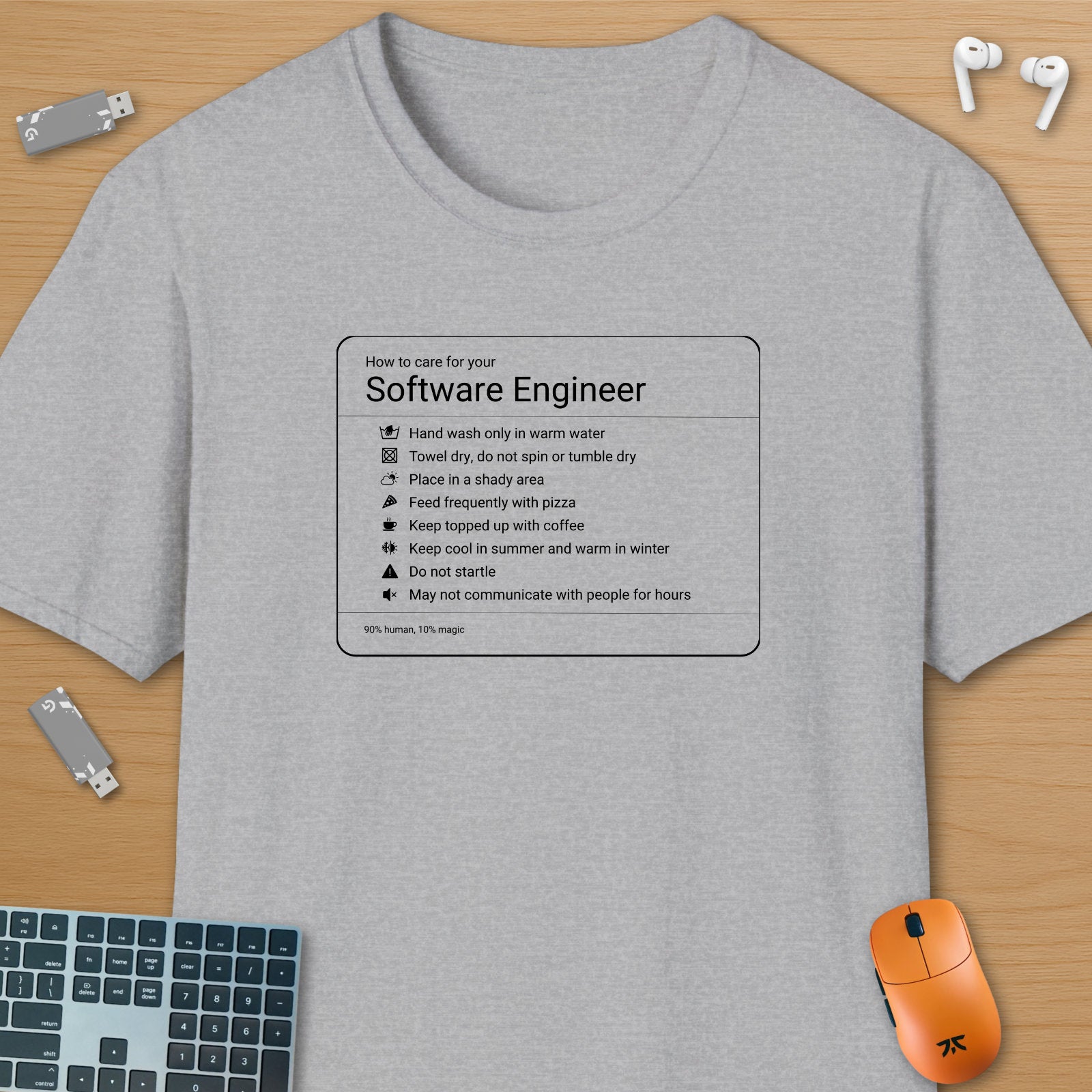 Software engineer care instructions