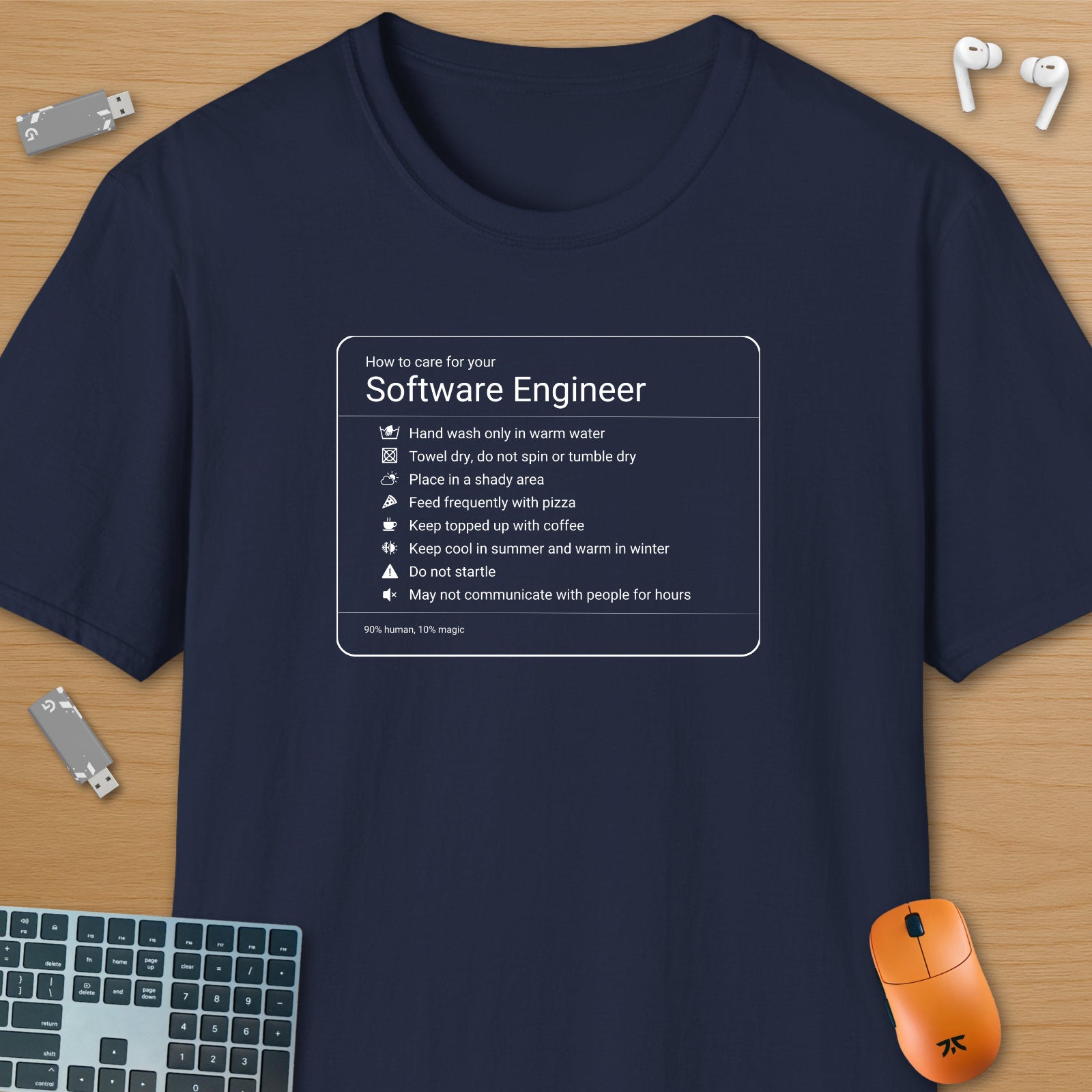 Software engineer care instructions