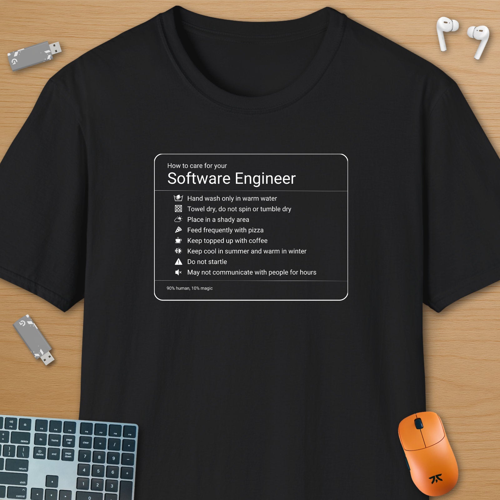 Software engineer care instructions
