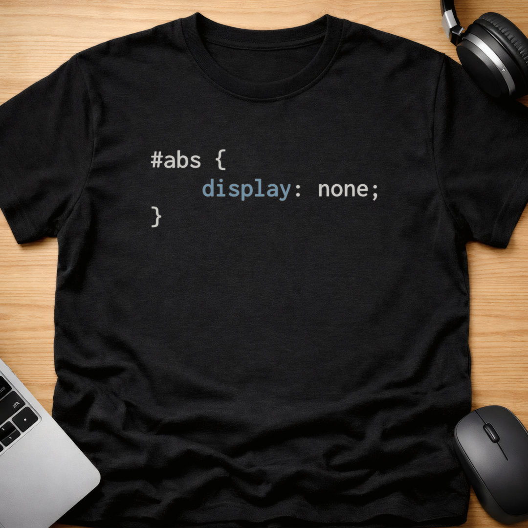 Abs display none t-shirt