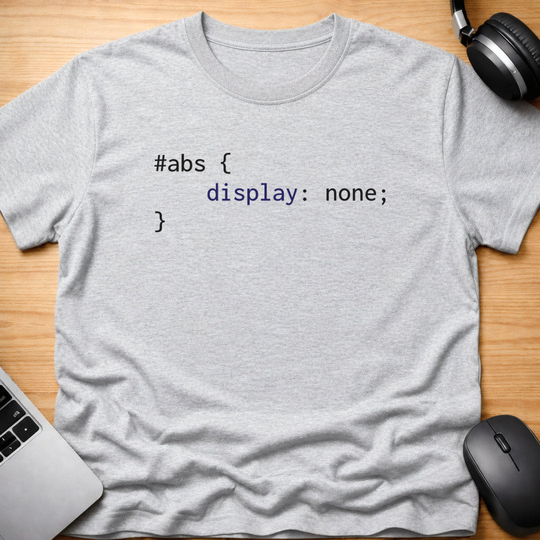 Abs display none t-shirt