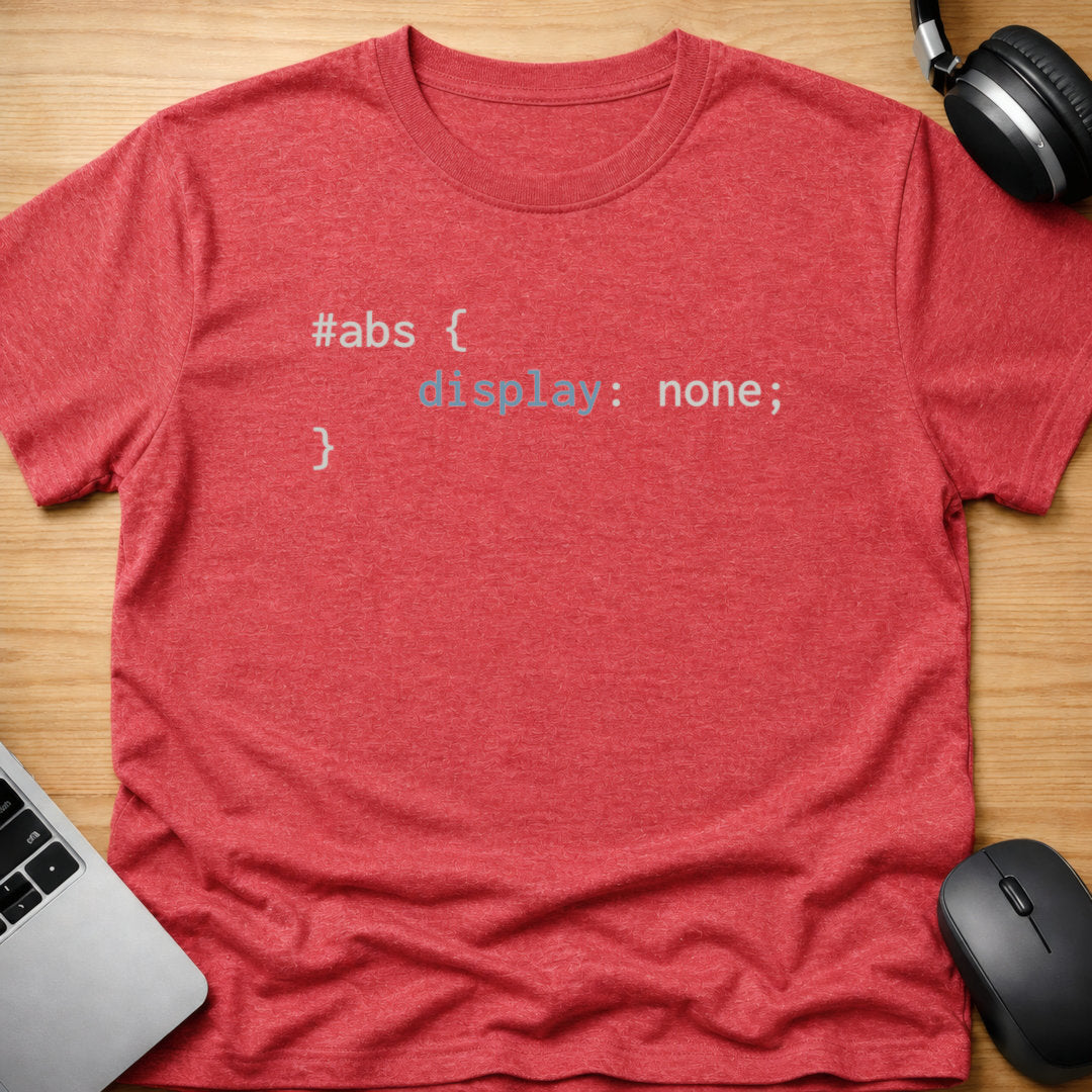 Abs display none t-shirt