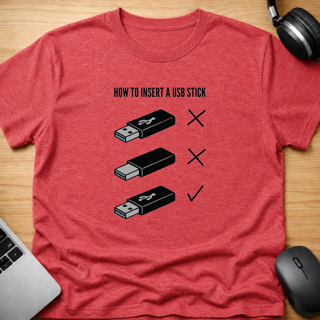 How to insert a USB stick