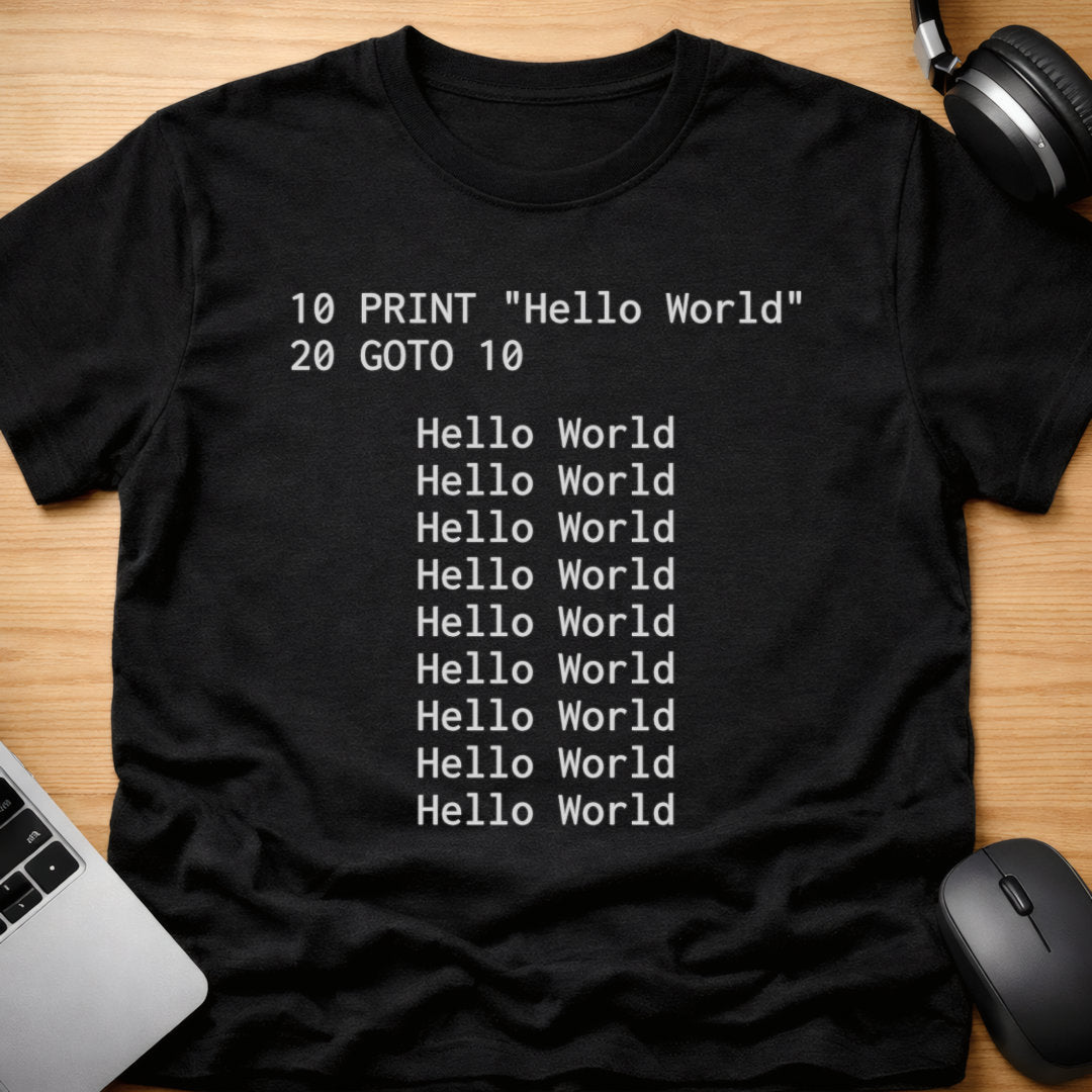 PRINT "Hello World"