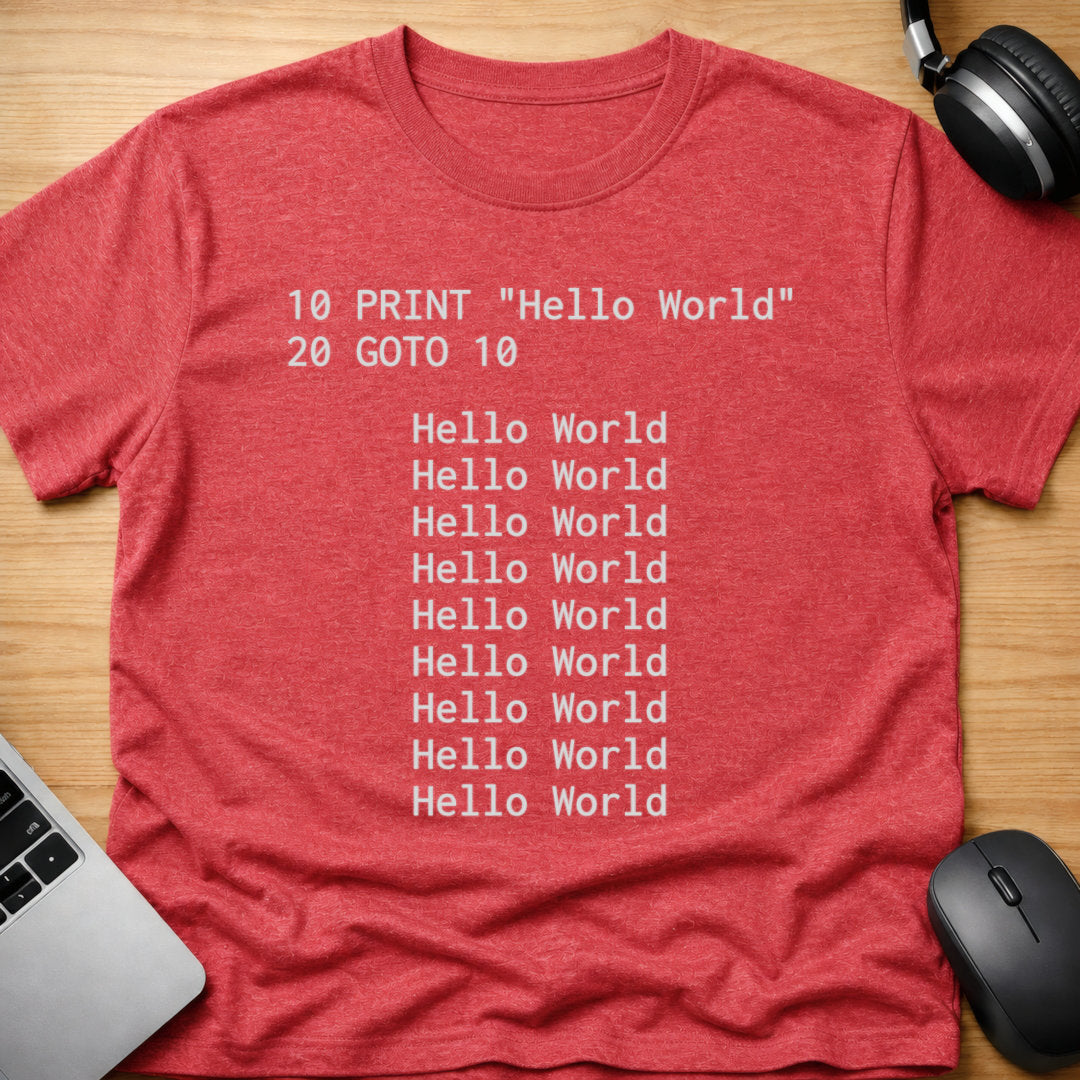 PRINT "Hello World"