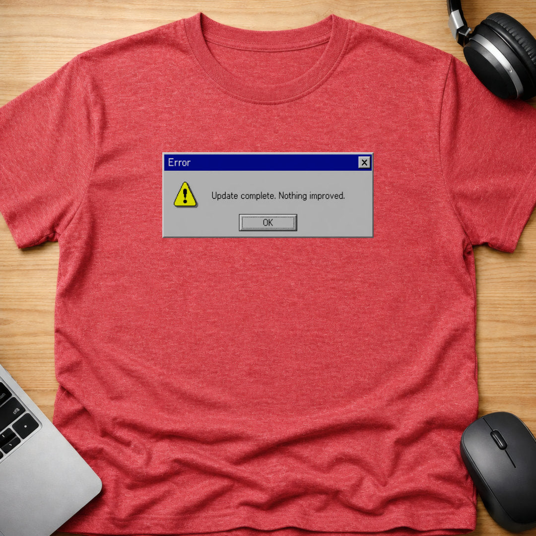 Update complete, t-shirt