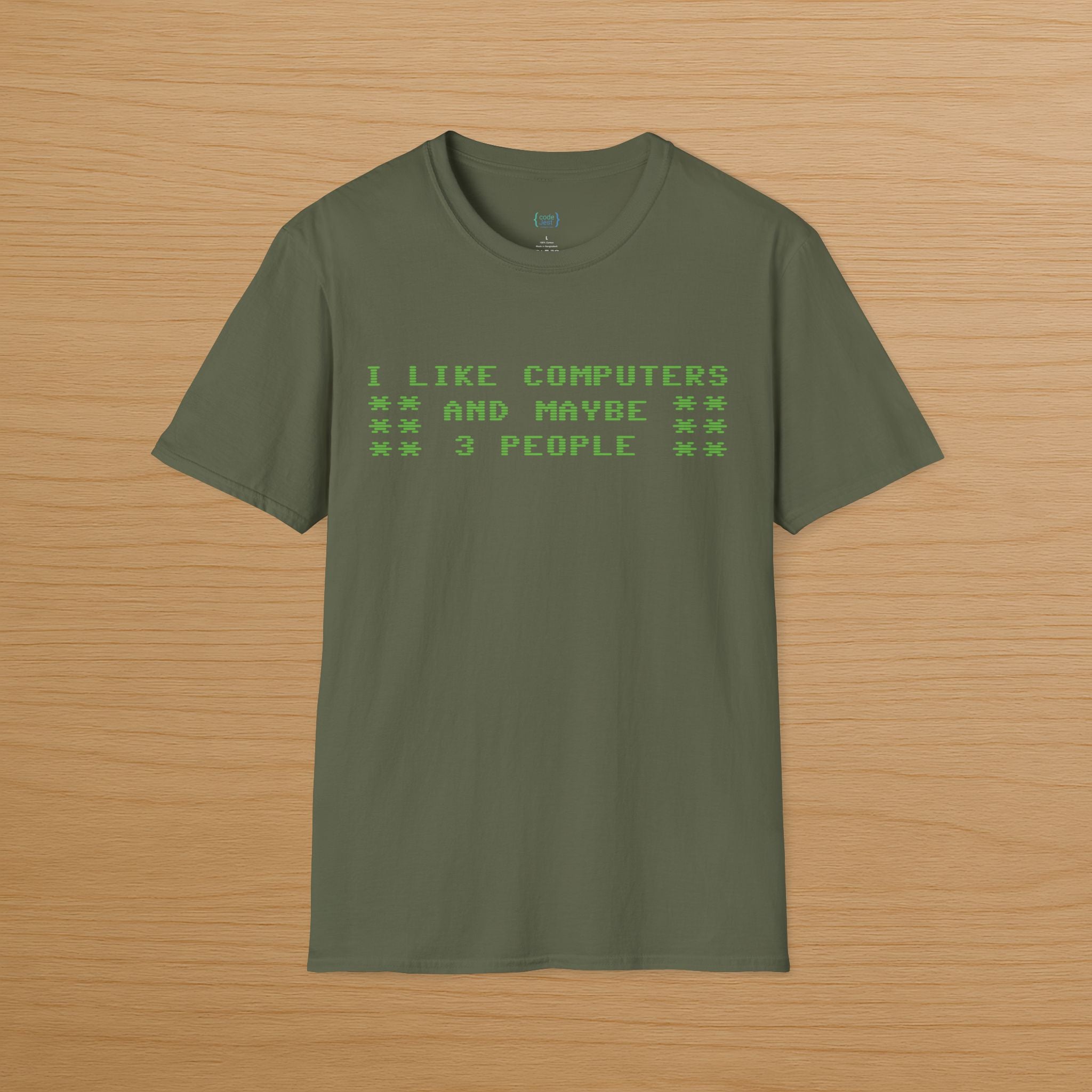 I like computers and maybe 3 people